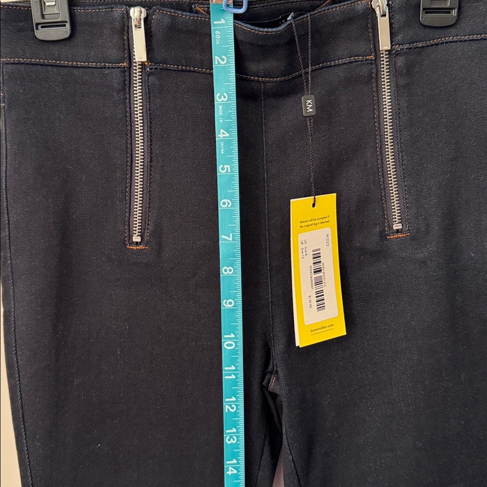 Karen Millen NWT Blue Straight Leg Jeans - Picture 3 of 7